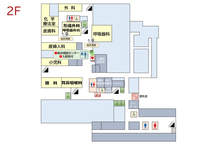 病院2階案内図